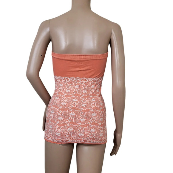 Free people intimately Orange Floral Tube Top - Picture 2 of 3